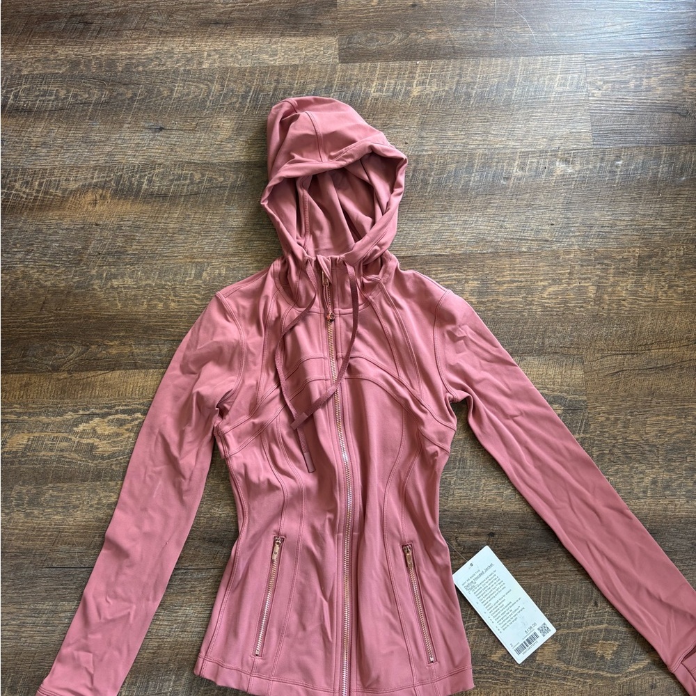 lululemon athletica Define Jacket Rose Pink Hooded Zip Jacket